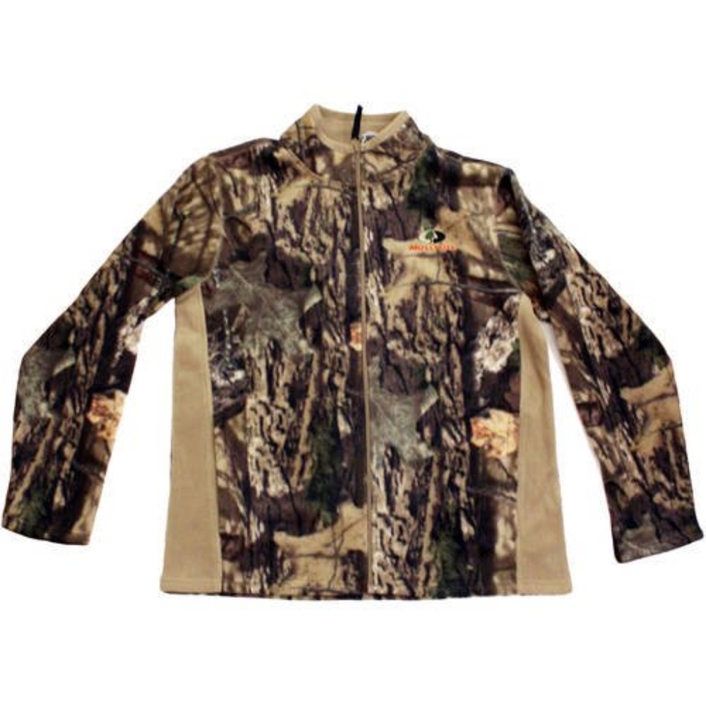Mossy Oak Men's Fleece Camo Full Zip Jacket